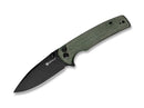 SENCUT Sachse Micarta Green Black Blade