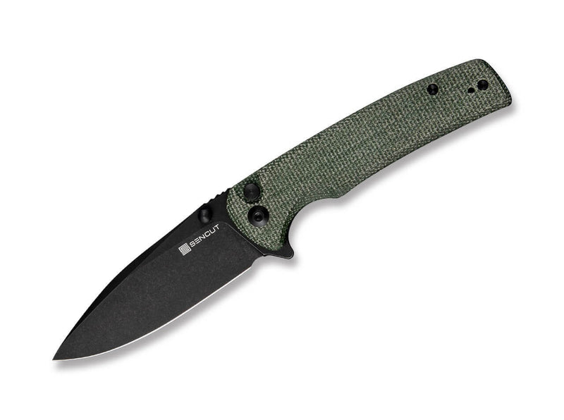 SENCUT Sachse Micarta Green Black Blade