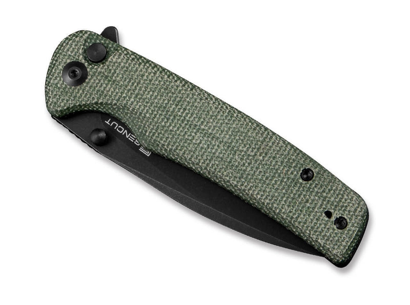 SENCUT Sachse Micarta Green Black Blade