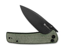 SENCUT Sachse Micarta Green Black Blade