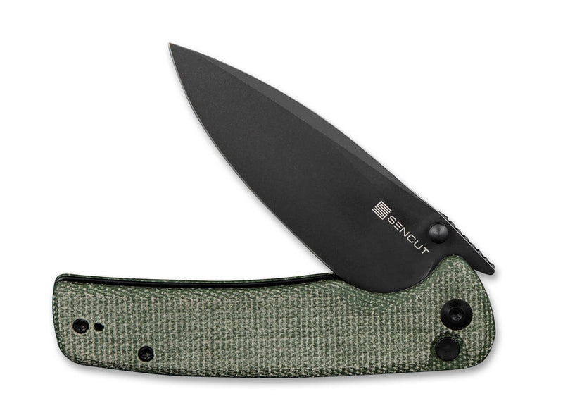 SENCUT Sachse Micarta Green Black Blade