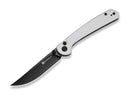 SENCUT Skelfin White G10 Black Blade