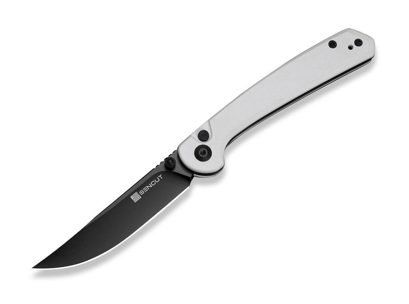 SENCUT Skelfin White G10 Black Blade