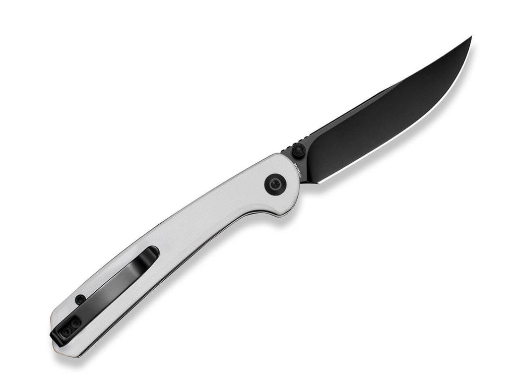 Skelfin White G10 Black Blade
