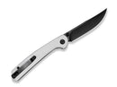 SENCUT Skelfin White G10 Black Blade