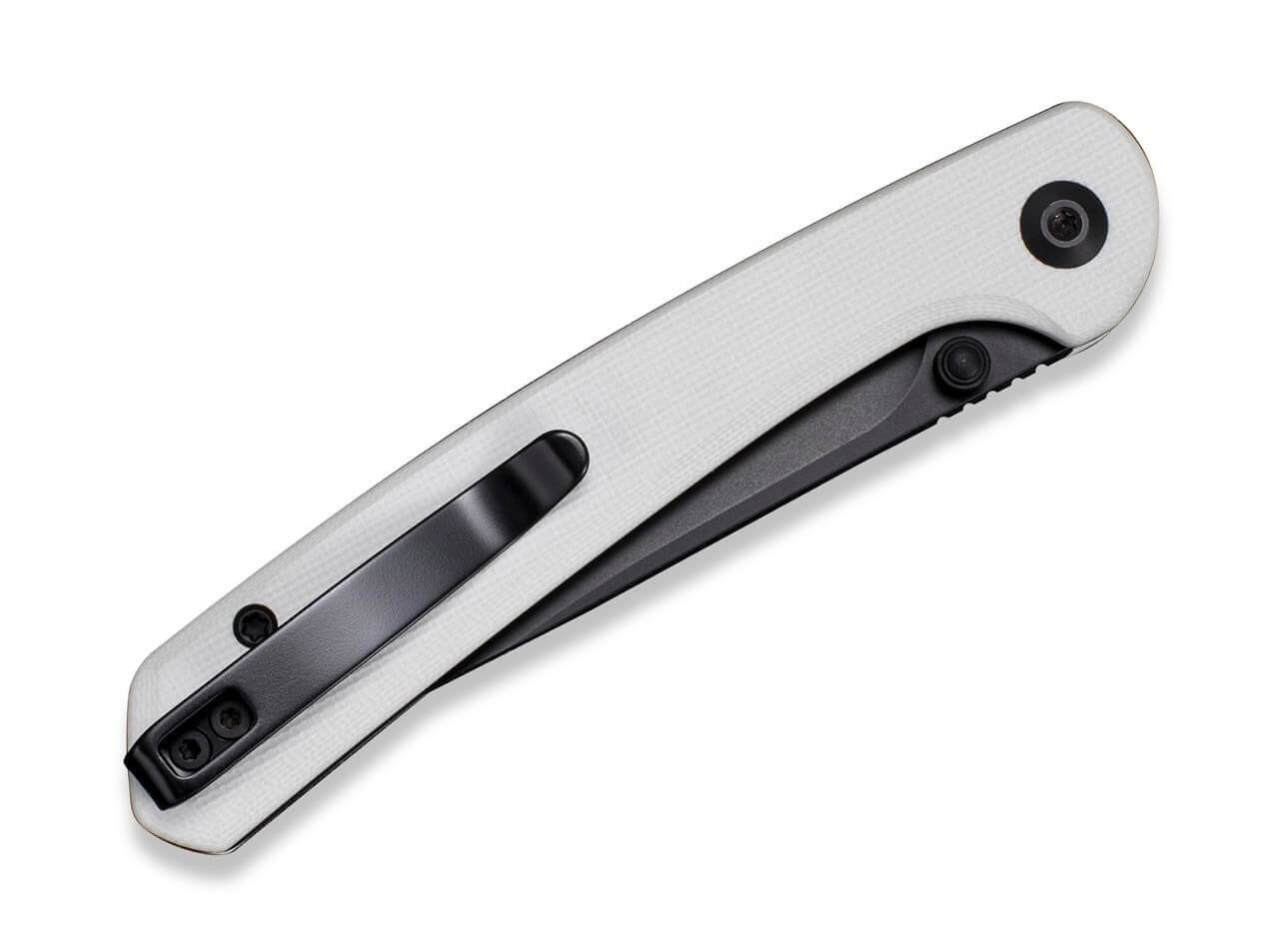 Skelfin White G10 Black Blade