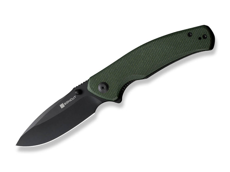 SENCUT Slashkin Micarta Green Black Blade