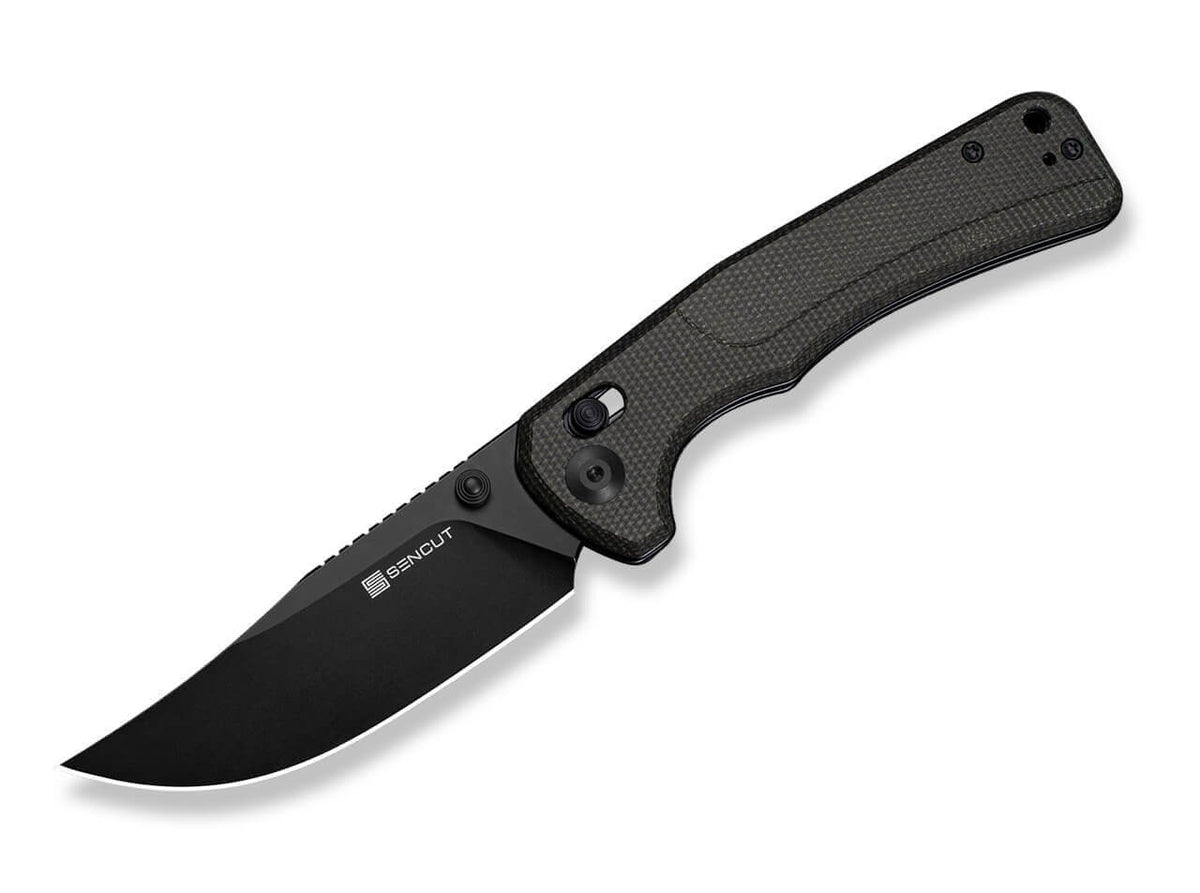 Slybolt Dark Green Micarta Black Blade
