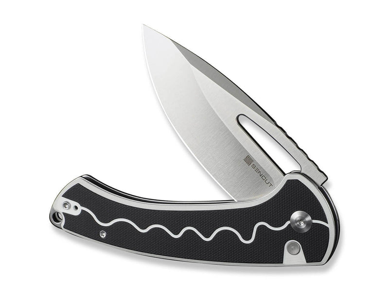 SENCUT Squiggy Black & White G10