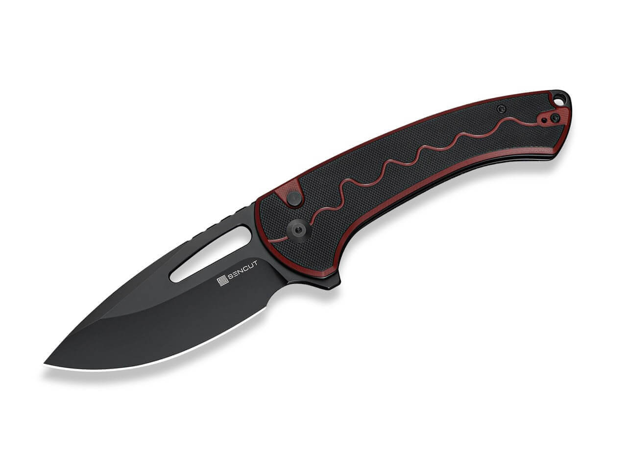 Squiggy Burgundy & Black G10