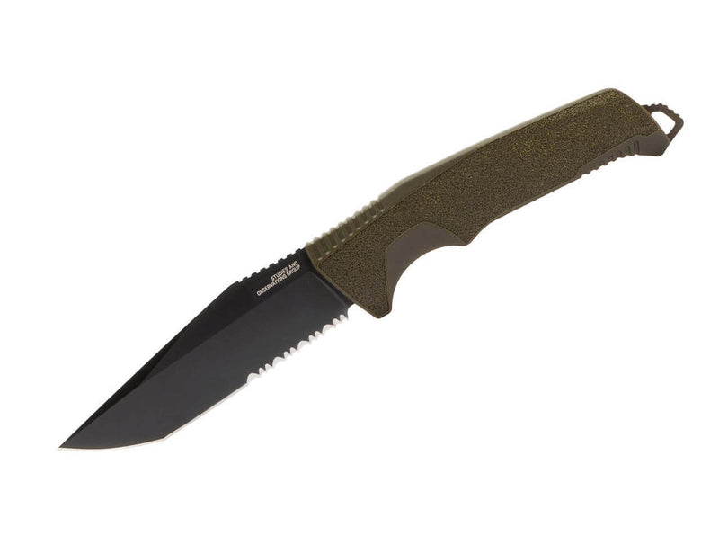 SOG Trident FX OD Green Part Serrated