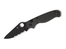 Spyderco ButtonUp CF Black Blade CombinationEdge