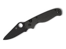 Spyderco ButtonUp CF Black Blade PlainEdge