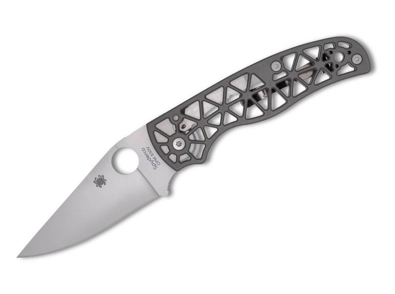 Spyderco Edgerati Gray Aluminum PlainEdge