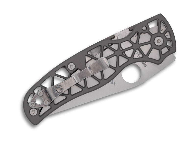 Spyderco Edgerati Gray Aluminum PlainEdge