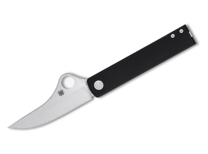 Spyderco Essenza N690 Black Aluminum PlainEdge