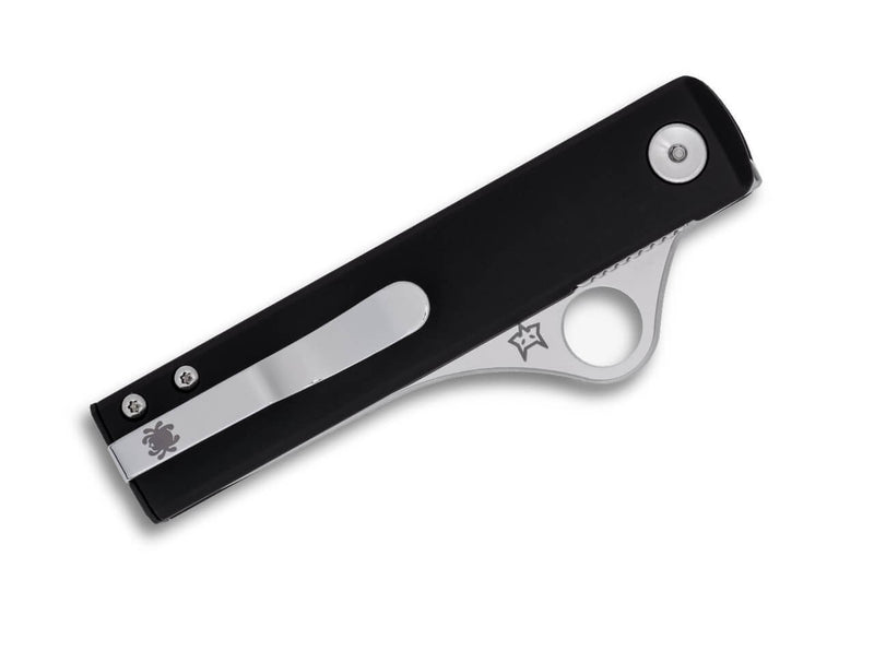 Spyderco Essenza N690 Black Aluminum PlainEdge