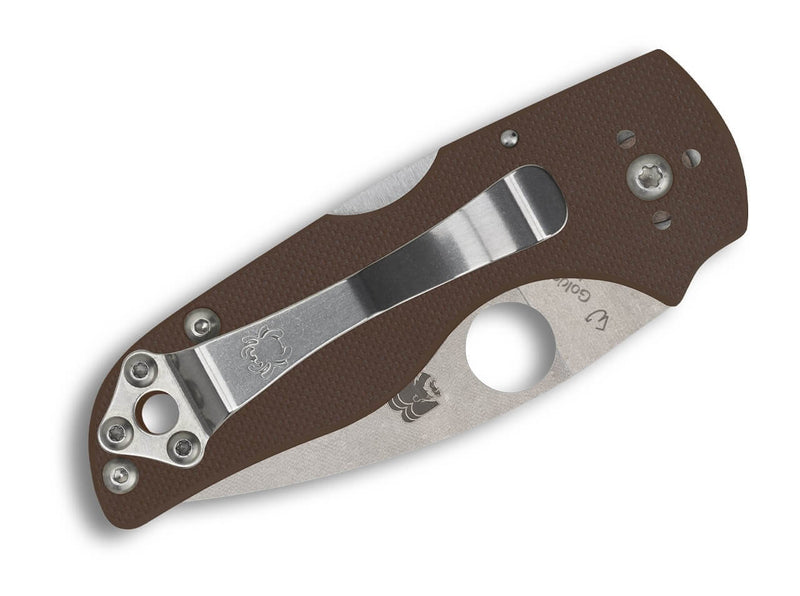 Spyderco Lil' Native Mid Back Lock Brown G10 CPM 15V Sprint Run