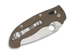 Manix 2 Brown Canvas Micarta CPM Cru-Wear PlainEdge