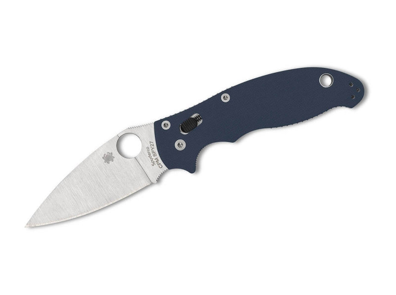 Spyderco Manix 2 CPM SPY27 G10 Blue PlainEdge
