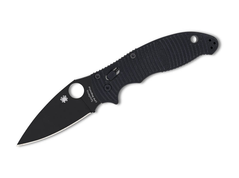 Spyderco Manix 2 Salt Black G10 Magnacut Black Blade PlainEdge