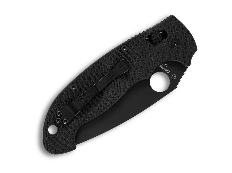 Spyderco Manix 2XL Salt Black G10 CPM MagnaCut Black Blade PlainEdge
