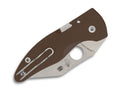 Spyderco MicroJimbo Brown G10 CPM 15V PlainEdge Sprint Run
