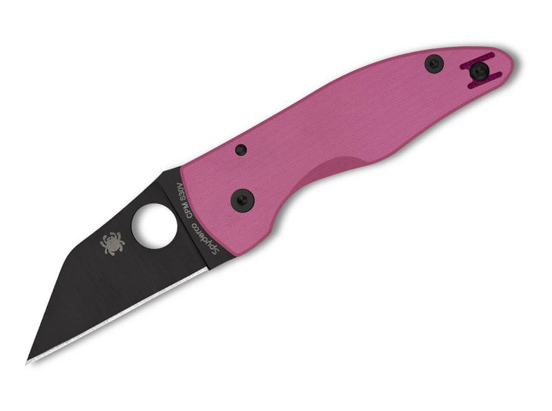 Spyderco MicroJimbo Pink G10 Black Blade Sprint Run