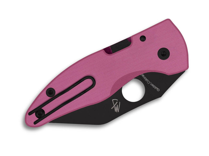 Spyderco MicroJimbo Pink G10 Black Blade Sprint Run