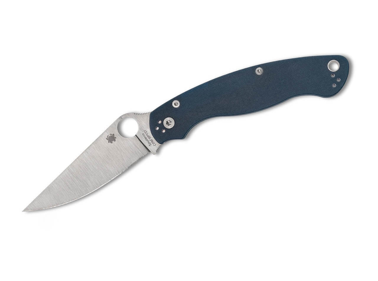 Military 2 CPM SPY27 G10 Blue PlainEdge
