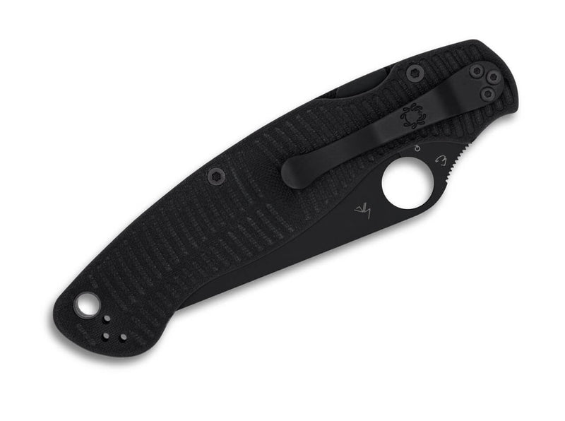 Spyderco Military 2 Salt Black G10 Magnacut Black Blade PlainEdge