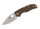 Spyderco Native 5 Brown G10 CPM 15V PlainEdge Sprint Run