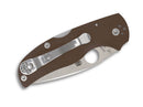 Spyderco Native 5 Brown G10 CPM 15V PlainEdge Sprint Run