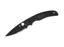 Spyderco Native Chief Black Lightweight Black Blade CombinationEdge
