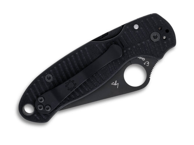 Spyderco Para 3 Salt Black G10 MagnaCut Black Blade
