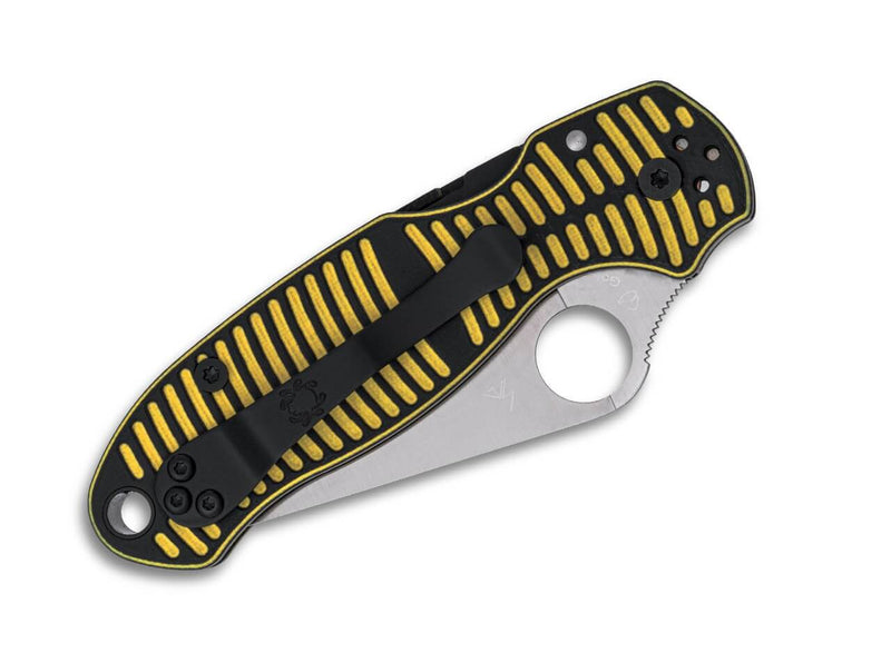 Spyderco Para 3 Salt Yellow & Black G10 Magnacut PlainEdge