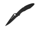 Spyderco Police All Black Stainless PlainEdge