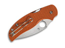 Spyderco Sage 5 Lightweight CPM REX 121 FRN Burnt Orange PlainEdge