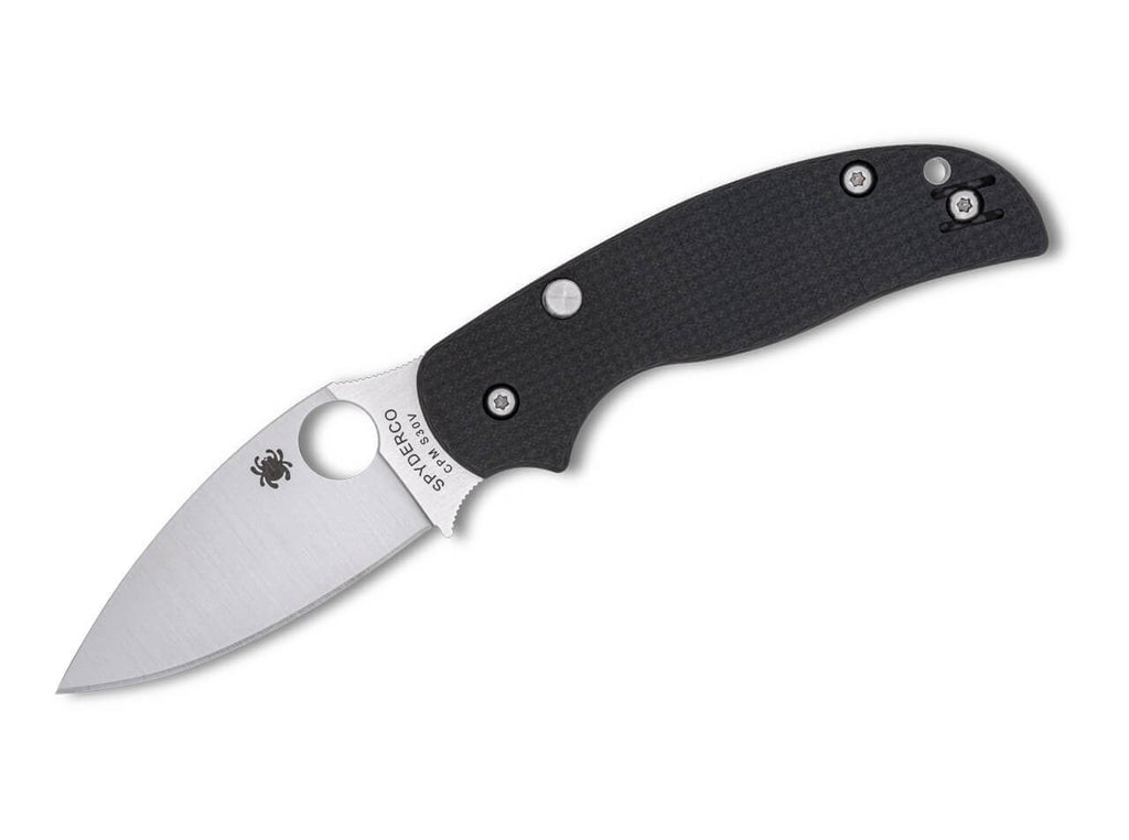 Sage 6 CPM-S30V CF Button Compression Lock PlainEdge