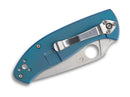 Spyderco Tenacious R.I.L. Blue Titanium PlainEdge