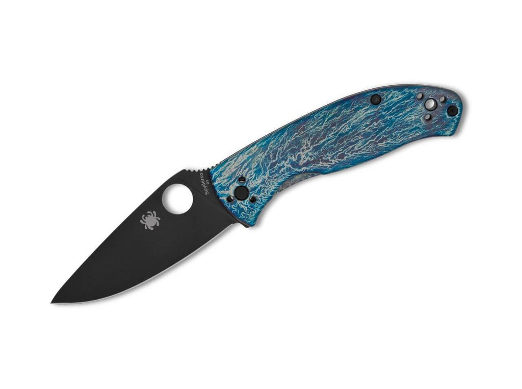 Tenacious Titanium R.I.L. Disarray Finish D2 Black Blade PlainEdge