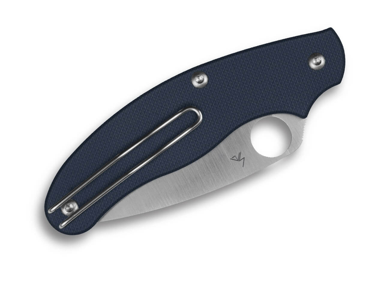 Spyderco UK Penknife Cobalt Blue G10 CPM-SPY27 PlainEdge