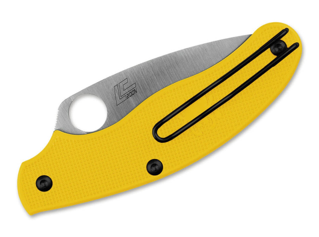 UK Penknife Salt Serrated Yellow