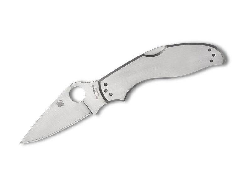 Spyderco UpTern Silver PlainEdge