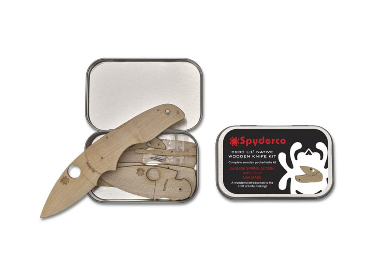 Spyderco Wooden Kit Lil' Native