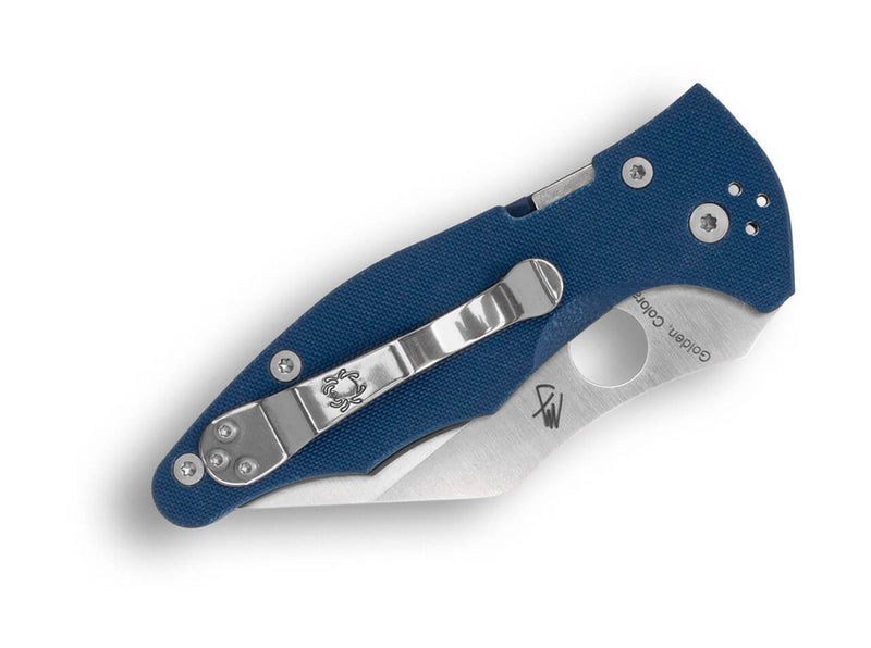 Spyderco Yojimbo 2 CPM SPY27 Blue G10 PlainEdge