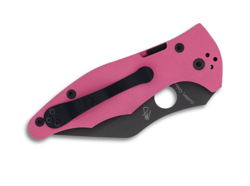 Spyderco Yojimbo 2 Pink G10 Black Blade Sprint Run