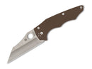Spyderco YoJumbo Brown G10 CPM 15V PlainEdge Sprint Run