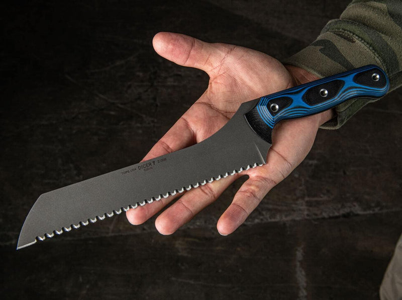 TOPS Knives Dicer 7 Bread Knife Blue