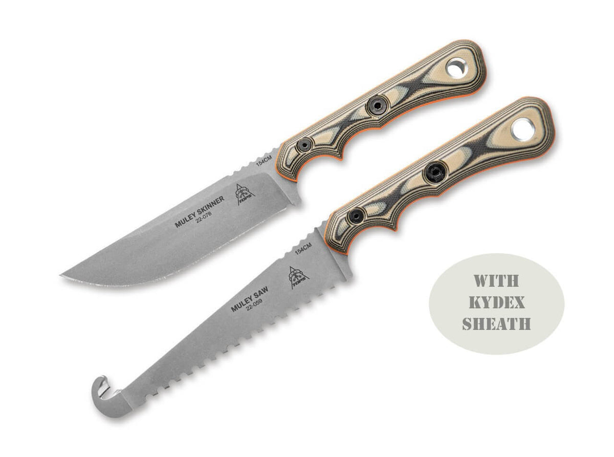 Muley Combo Kydex Sheath Tan Black G10